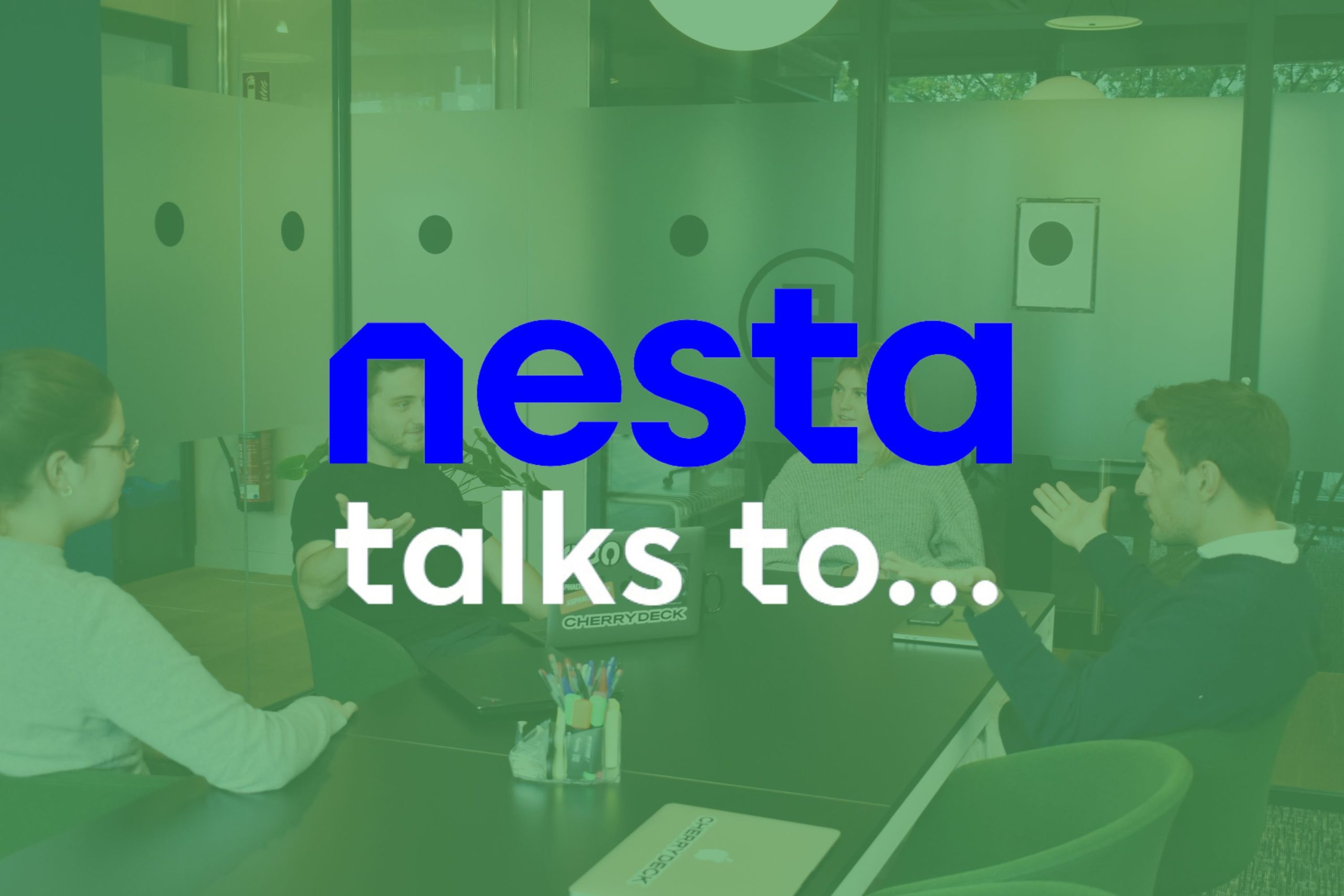 logo cyklu "Nesta talks to..."