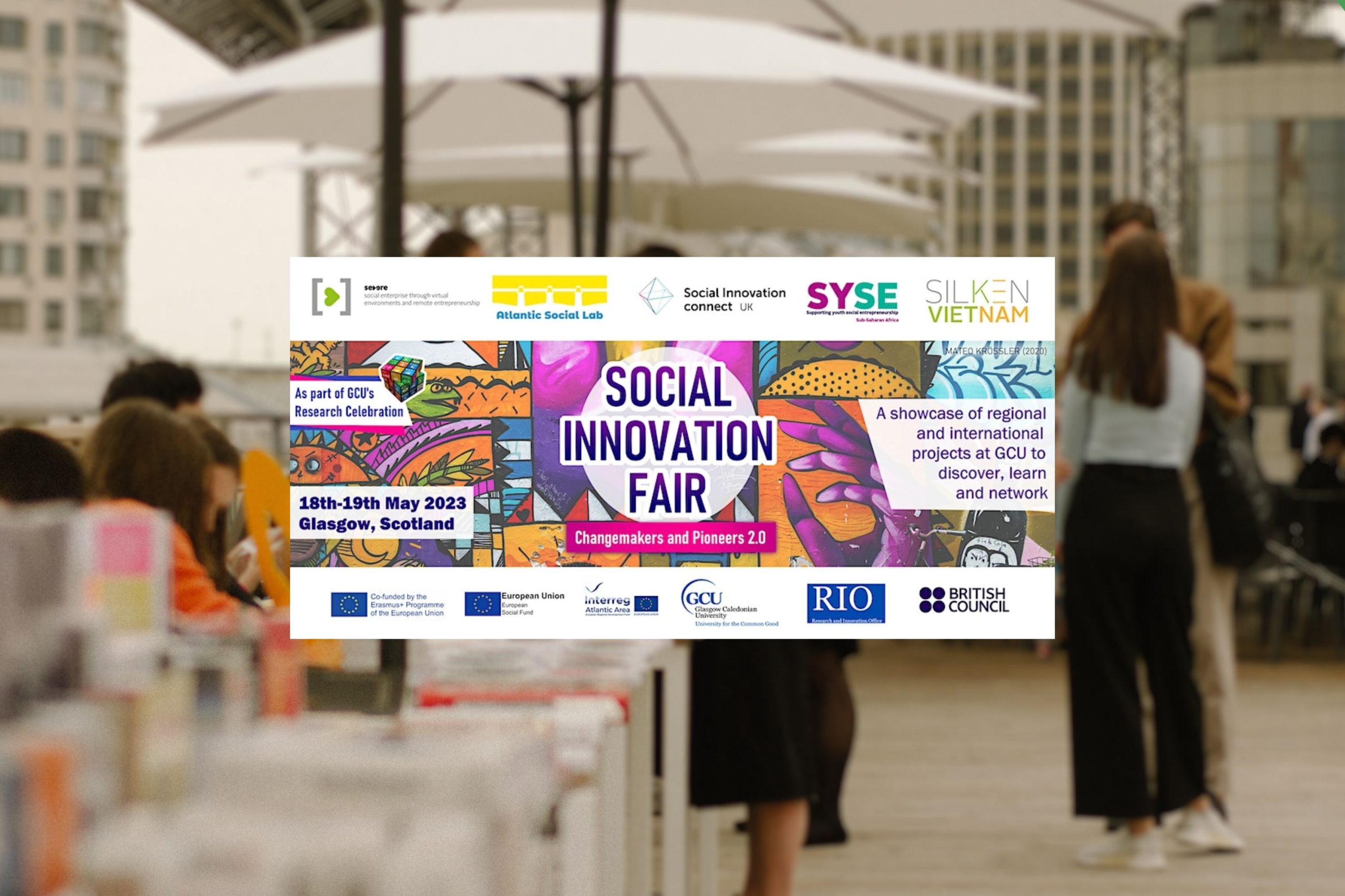 Plakat targów innowacji Social Innovation Fair