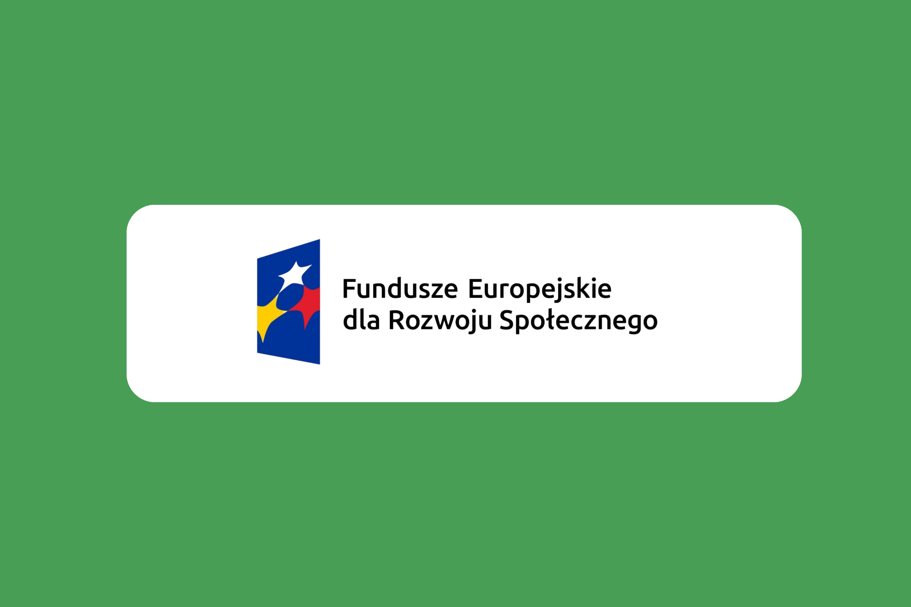 Logotyp Funduszy Europejskich dla Rozwoju Społecznego