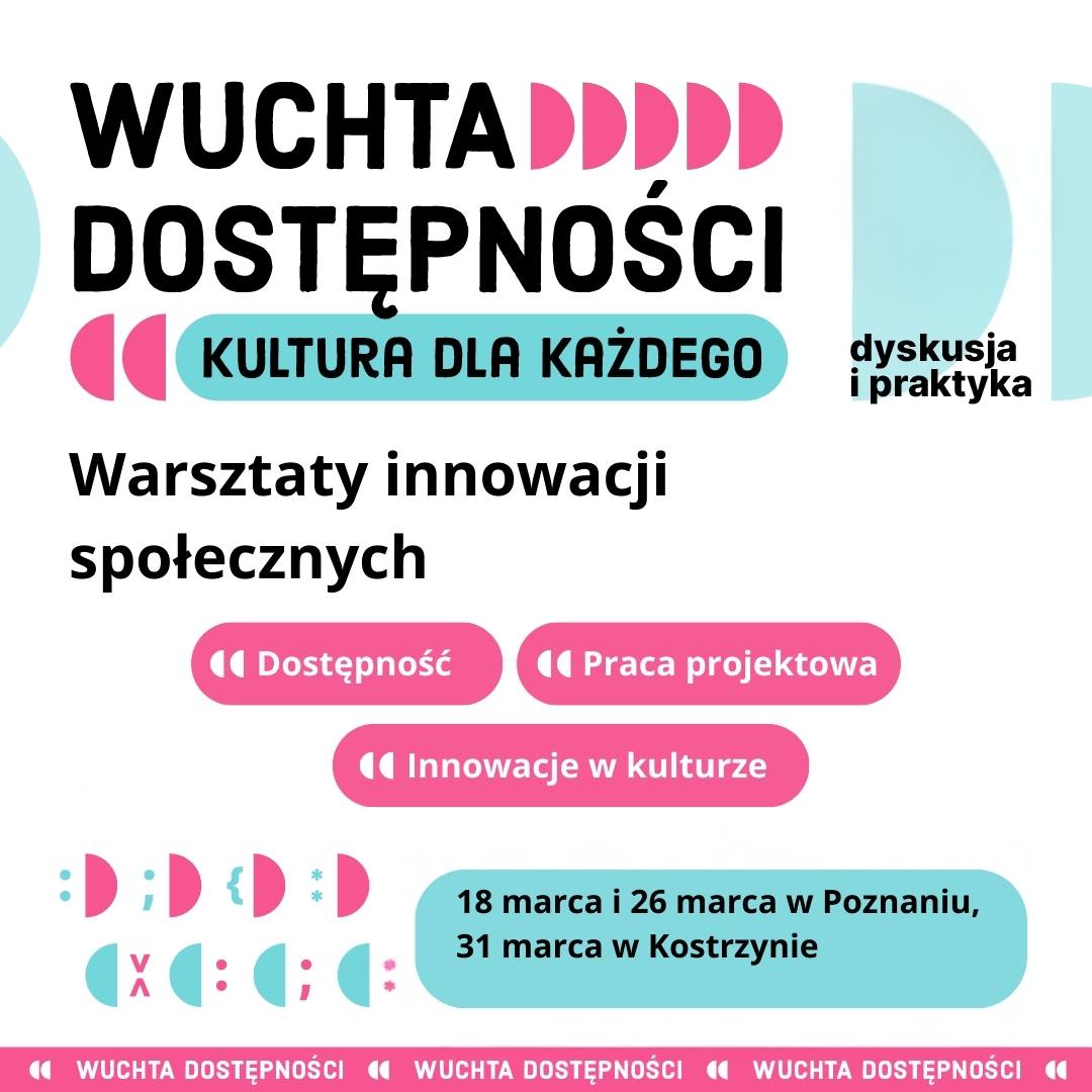 różnokolorowa plansza ze szczegółowymi informacjami o wydarzeniu