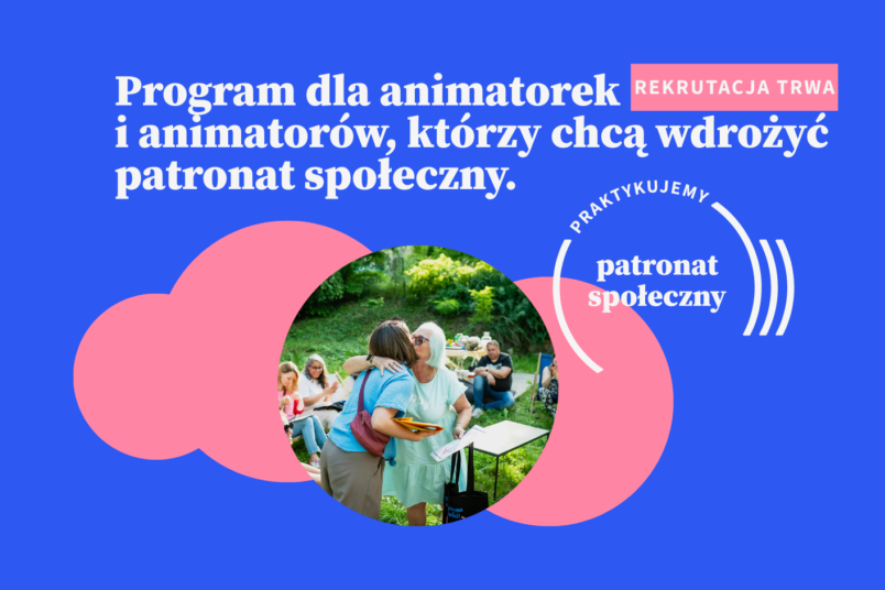 Plakat informujący, że trwa rekrutacja do programu.