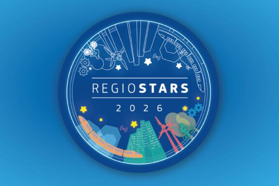 grafika przedstawiająca logo konkursu Regiostars 2026