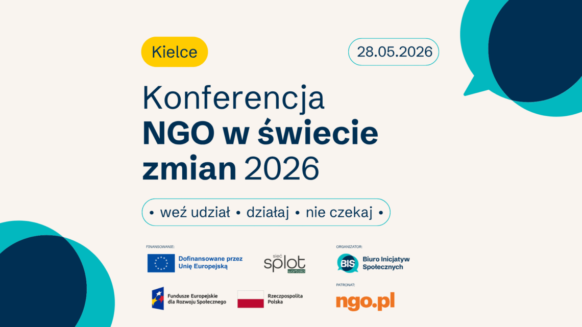 Plakat Konferencja NGO w świecie zmian 2026