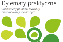 Logotyp narzędzia: Dylematy praktyczne. Subiektywny poradnik ewaluacji mikroinnowacji społecznych
