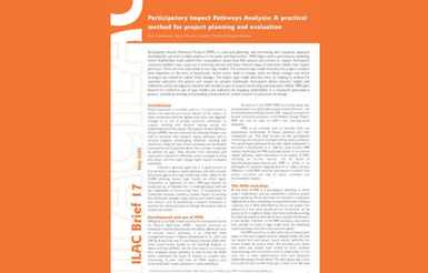 Logotyp narzędzia: Participatory Impact Pathways Analysis (PIPA)