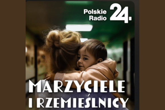 plansza tytułowa audycji "Marzyciele i rzemieślnicy"